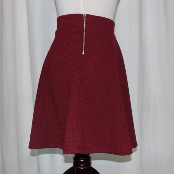 Red Skater Skirt - Picture 3 of 4